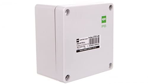 Industrial Air Socket n/t 105 x 105 x 66 IP65 Grey 2701-00 Electro-Plastic Tray 5902431690612