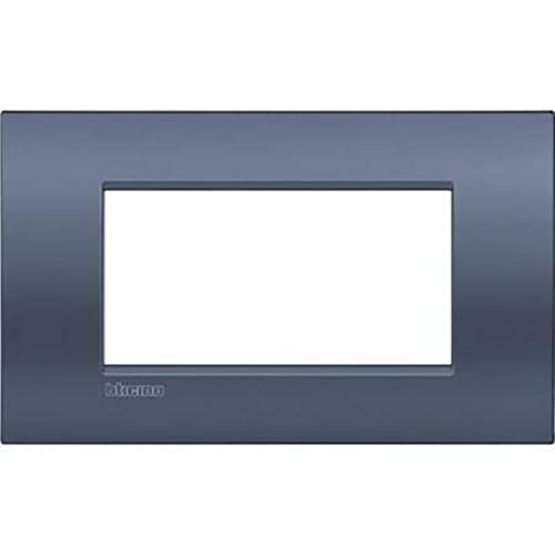 BTicino lnc4804bm LIVINGLIGHT Air Plate 4 Modules, Blue Moon