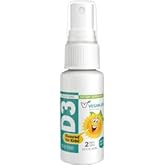 Vegan Life Nutrition - Vitamin D3 Spray for Kids - Orange-Flavored, Gluten-Free, Non-GMO, Supports Bone Health and Immune System - 0.65 Fl Ounce