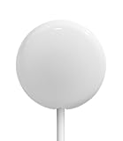 Clingless Curtain Keeper, Round White, Stop Shower Curtain Liner Clinging, Set of 3