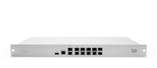 Cisco Meraki MX84 Networking Branch Security Appliance, 500Mbps FW, 10x GbE & 2x GbE SFP Ports (Certified Refurbished)
