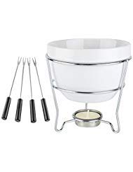 Home Essentials & Beyond 73024 White Chocolate Fondue Set In Color Box 5 D in, 1