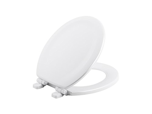 KOHLER Stonewood WC-Sitz Rund, Weiß – Mit Quiet-Close, Einfach Zu Montieren, Für Runde Toiletten
