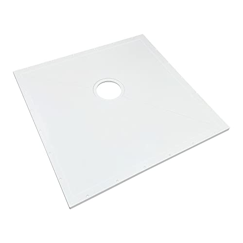 Transolid FW3939-31 39.4-in L x 39.4-in W Offset Center Drain Ready to Tile Wet…
