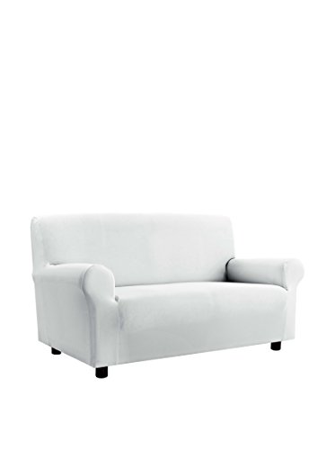 Italian Bed Linen Più Bello bielastic Sofa cover White, 1 place, Polyester, 1 Seat