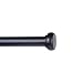 Kenney Weaver Indoor/Outdoor Rust-Resistant Curtain Rod, 72-144", Black primary