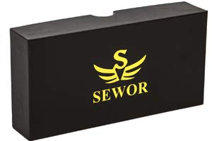 SEWOR Mens Automatic Business Dress Tonneau Moon Phase Wrist Watch Mechanical Self Wind (Black)