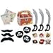 150 piece plus Pirate Party Favor Pack Toy bundle (Inflatable Swords, Tattoos, Mustaches, Eye Patches, Treasure chest Favor boxes, Maps)