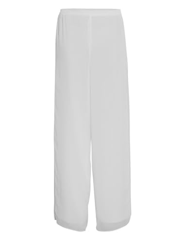 Gina Bacconi Women's Chiffon Layered Trouser with Slits Pants, Silver Mist, 12