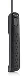 Belkin 6-Outlet AV Power Strip Surge Protector with 4-Foot Power Cord, 600 Joules, Black (BV106000-04-BLK)