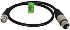 TecNec Premium Quality XLRF-BNCM Cable for Time Code 18 Inches
