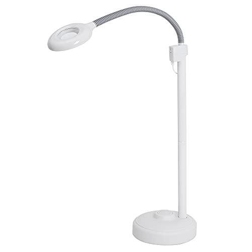 ZENY LED Magnifying Floor Lamp, Magnifying Glass With Stand For Crafts