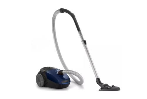 Philips Aspirateur Avec Sac Fc8240/09, 750 W, 3 Litres, 77 Decibelios, Acier Inoxydable, Noir, Bleu