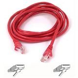 Belkin RJ45 FastCat5 Male/Male Ethernet Patch Cable; 14ft; Red; Snagless
