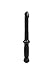 Doc Johnson Classic - Anal Push - 12.5 Inch - 7 Inch Usable Length - Dildo with Handle - Black