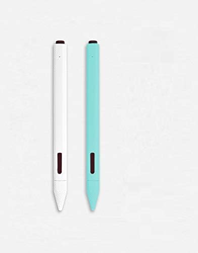 GJY Silicone Case for Surface Pen Platinum (Pro 5, Pro 6) (White+Blue)