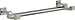 DELTA 77525-SS Ara Double Towel Bar Rack, 24 inch, Stainless, 24 In