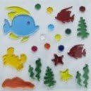 Fish aquarium gel window sticker