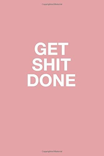 Get Shit Done: Monthly Pocket Planner 2019-2020 Calendar January 2019 to December 2020 Notes Phone book U.S. Holidays Dates to Remember Password Tracker - Rose Pink Paperback – October 23, 2018
