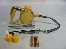 Bz Pet Retractable Dog Leash with Flashlight / Waste Bags. Up to 35lbs LOT