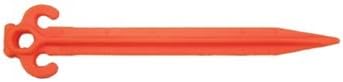 Plastic Tent Stake 10-inch, 4-pc Set (Orange)