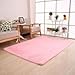BH Home Super Soft Modern Shag Area Rug, 4' x 5', Pink