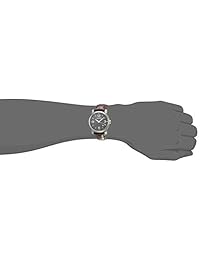Wenger Urban 011041128 Metropolitan - Reloj de pulsera para hombre, esfera negra, correa de piel