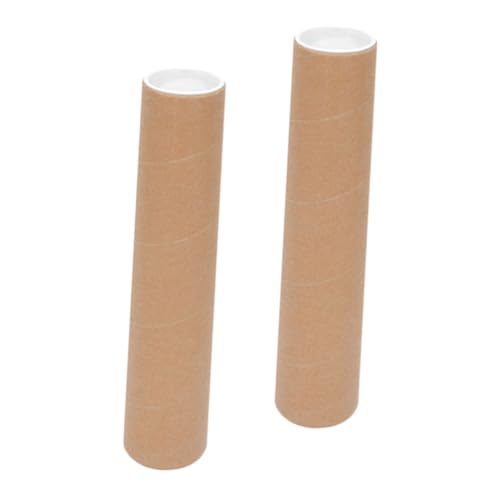 Holibanna 2Pcs Heavy Duty Artwork Storage Tubes Mailing Tubes with End Caps for Secure Document Transport and Long Term Storage for Posters and Art Prints