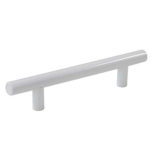 Photo 1 of (5 Pack) Probrico White Cabinet Pulls 3-3/4 Inch T Bar Euro Style Handles Kitchen Cupboard Stainless Steel Modern Cabinet Hardware