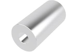 Aluminum Spacer 1" OD x 3/8" ID x Choose Your Length, Round Spacer Unthreaded Standoff Bushing Plain Finish, Fits Screws Bolt 3/8" or M10 by Metal Spacers Online (2" Length, 2 Pack)
