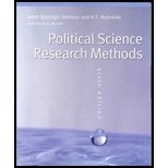 Political Science Research Methods by Reynolds,H T; Johnson,Janet Buttolph; Mycoff,Jason D. [2007,6th Edition.] Paperback