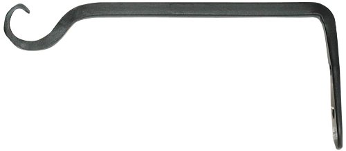 Hookery C8 Straight Hanger with Upturned Hook, Black, 6-Inch