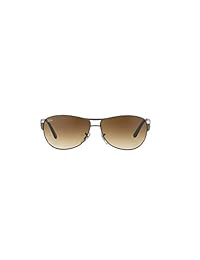Ray-Ban RB3342 Warrior Aviator Gafas de sol, Gunmetal   Brown Gradient, 63 mm