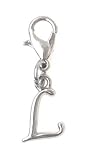 It's All About...You! Letter Initial Stainless Steel Clasp Clip on Charm Letter L 73L