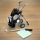 Golf Pens with Golf Bag Holder, 4-Piece Set