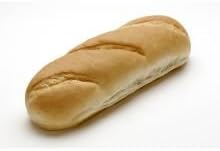 Rotellas White Cookout Bread Loaf, 15 inch Length - 6 per case.