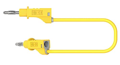 Electro PJP 2117-CD1-200J Câble de mesure avec fiches bananes 2 m Jaune 1 pièce