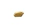 AccusizeTools - GTN-3, Self-Lock, Zero Degree Angle, Carbide Inserts TiN Coated 10 Pcs/Box, 2403-2004x10