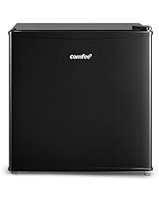 Comfee CRM17S3ABB 1.7 Cubic Feet, Flawless Appearance/Energy Saving/Adjustale Legs/Adjustable Thermostats for Home/Dorm/Garage Refrigerator, Black