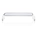 Circuit City Essentials Acrylic Monitor Stand Riser Space Saving Computer Desk Shelf Organizer for Laptops, iMac, Printers, Keyboards & Screens Up to 30-Inch and 50 lbs Clear