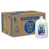 Pure Life Distilled Bottled Water - 1-Gallon Jug - 1 Gallon, 6 Pack | Side Handle - Still Drinking Water Enhanced with Minerals for a Crisp Taste