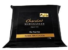 Chocolat Madagascar - 70% Single Origin Fine Dark Couverture Chocolate (10 x 100g Bars) 1kg