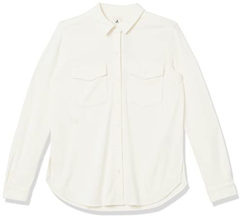 AMAZON ESSENTIALS WOMEN’S UTILITY SHIRT (AVAILABLE IN PLUS SIZE) (PREVIOUSLY AMAZON AWARE), OFF-WHITE, 4X