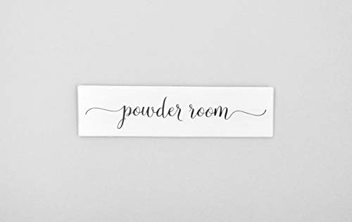 Enid18Bru Powder room sign bathroom sign farmhouse sign farmhouse decor shabby chic sign shabby chic decor housewarming gift bath sign bathroom sign