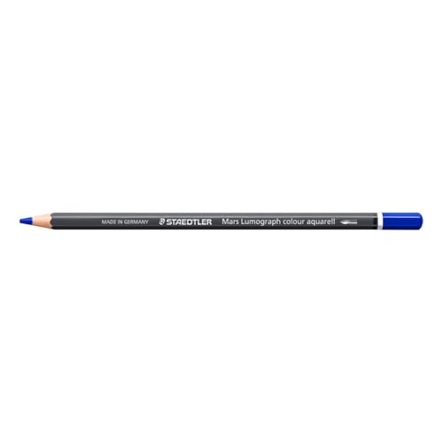 STAEDTLER Aquarelpotlood Kobaltblauw – Wateroplosbare kunstenaars­potlood in zeshoekig ontwerp – 3,6 mm kern, hoge kleurintensiteit & lichtechtheid – ideaal voor aquareltechnieken