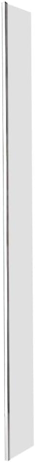 Milano Portland 300mm Chrome Hinged Shower Enclosure Return Screen 6mm Glass