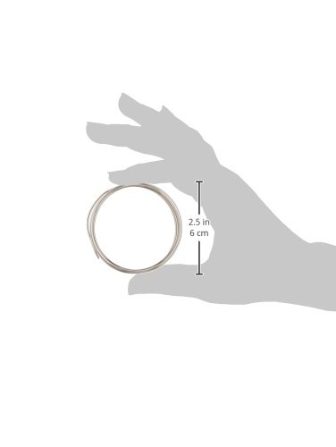 Beadalon 18-Gauge Stainless Steel Round Bright Wire for Jewelry Making, 3.5m