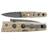 UPC 705442013075, Cold Steel 11HLVB Hold Out II Knife Plain Edge Knife with Black Hardware, 4&quot;, Coyote Brown