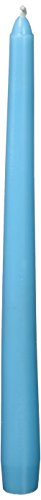 Zest Candle 12-Piece Taper Candles, 10-Inch, Turquoise