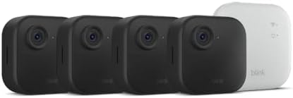 Blink Outdoor 4 XR – two-year battery wireless camera with 4x security coverage, 1000 ft open-air range or 400 ft with typical use — 4 camera system.